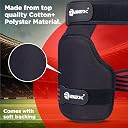 RMAX Professional-Grade Cricket Thigh Pad: Enhanced Comfort, Maximum Protection, Lightweight Design, Adjustable Straps, Sweat-Wicking Fabric, Ideal for Batsmen of All Levels (Black) gallery image