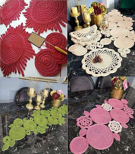 Miniatura 8 de Cordón de macramé de poliéster de 0.059-0.079 in, 2 madejas (2 x 153 yardas), cuerda de macramé 100% polipropileno de alta calidad, bolsa de macramé