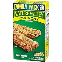 Vista 1 de Nature Valley Barras de granola, crujientes, mantequilla de maní y avena 'N miel, 15 onzas