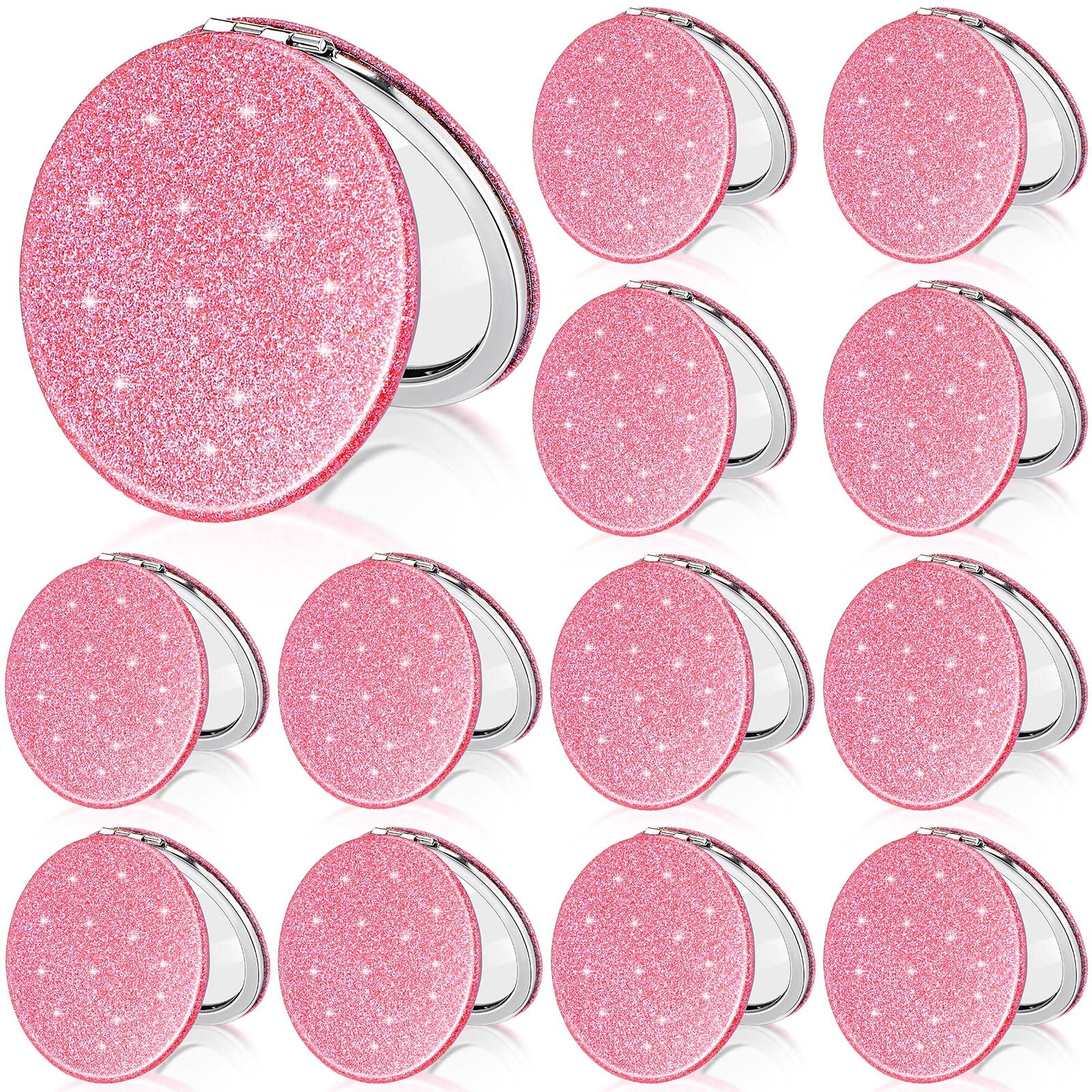 Miroir compact de poche double face pour corriger le maquillage flou sans encombrement