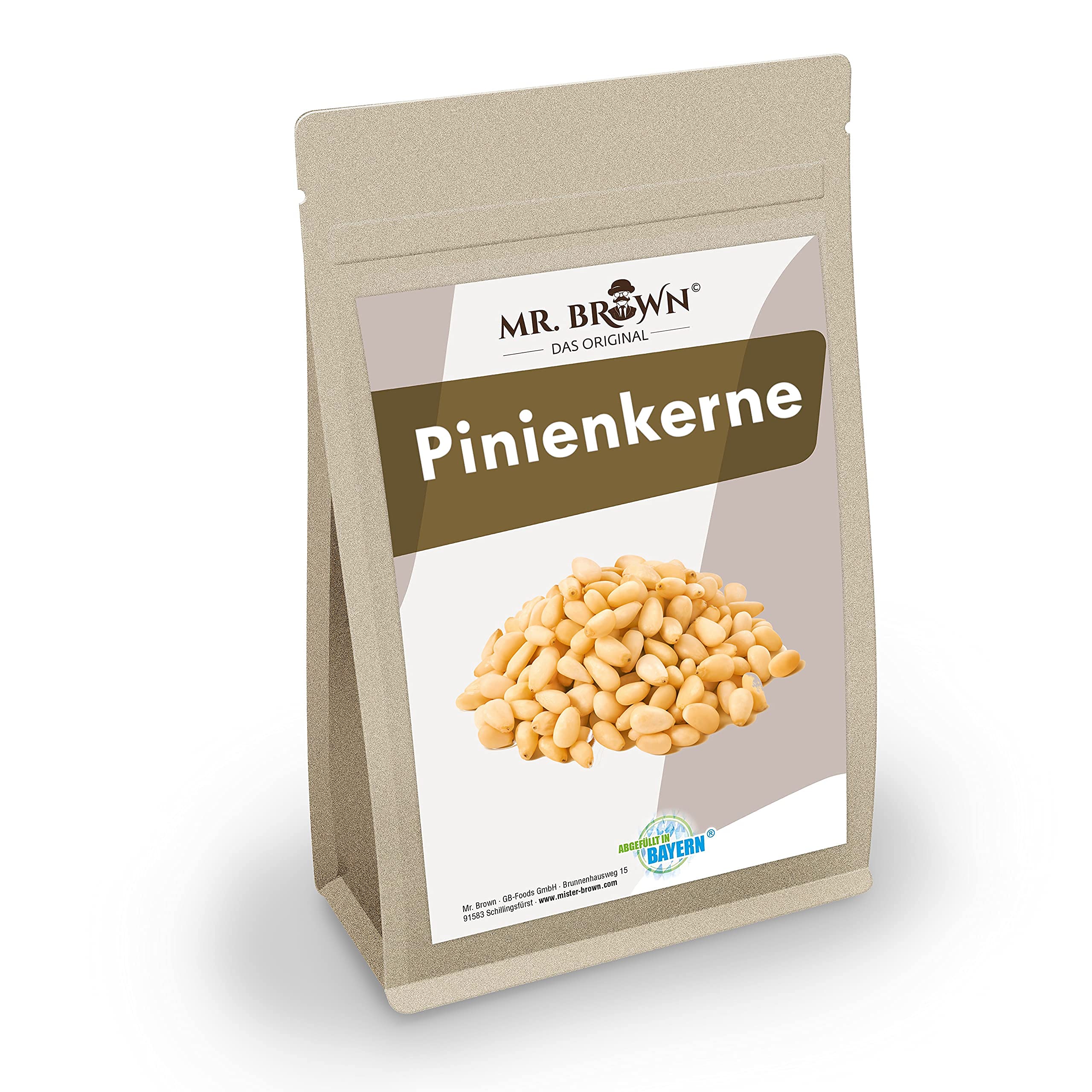 4 x 250 g de semillas de pino, nueces, enteras, ideal como topping o para platos de arroz.
