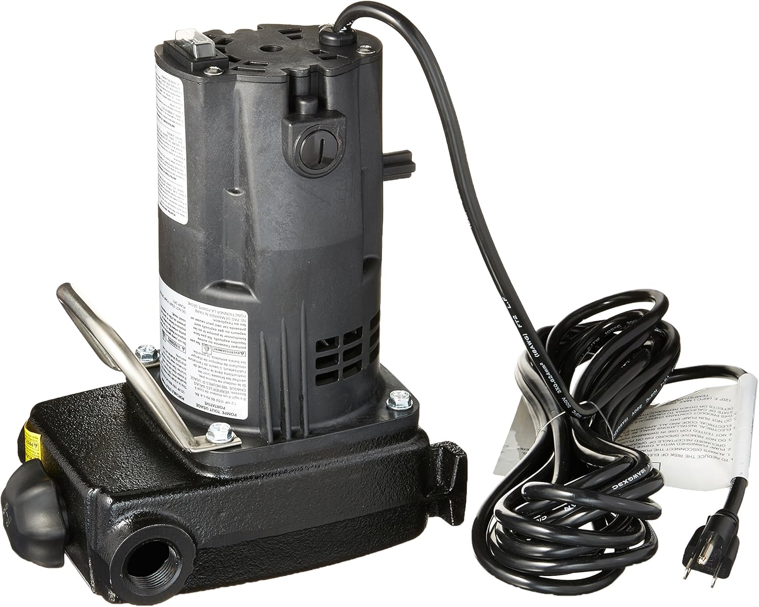Zoeller 314-0002 115-volt 1/2 HP Portable Motor Non-Submersible Utility Pump for Dewatering
