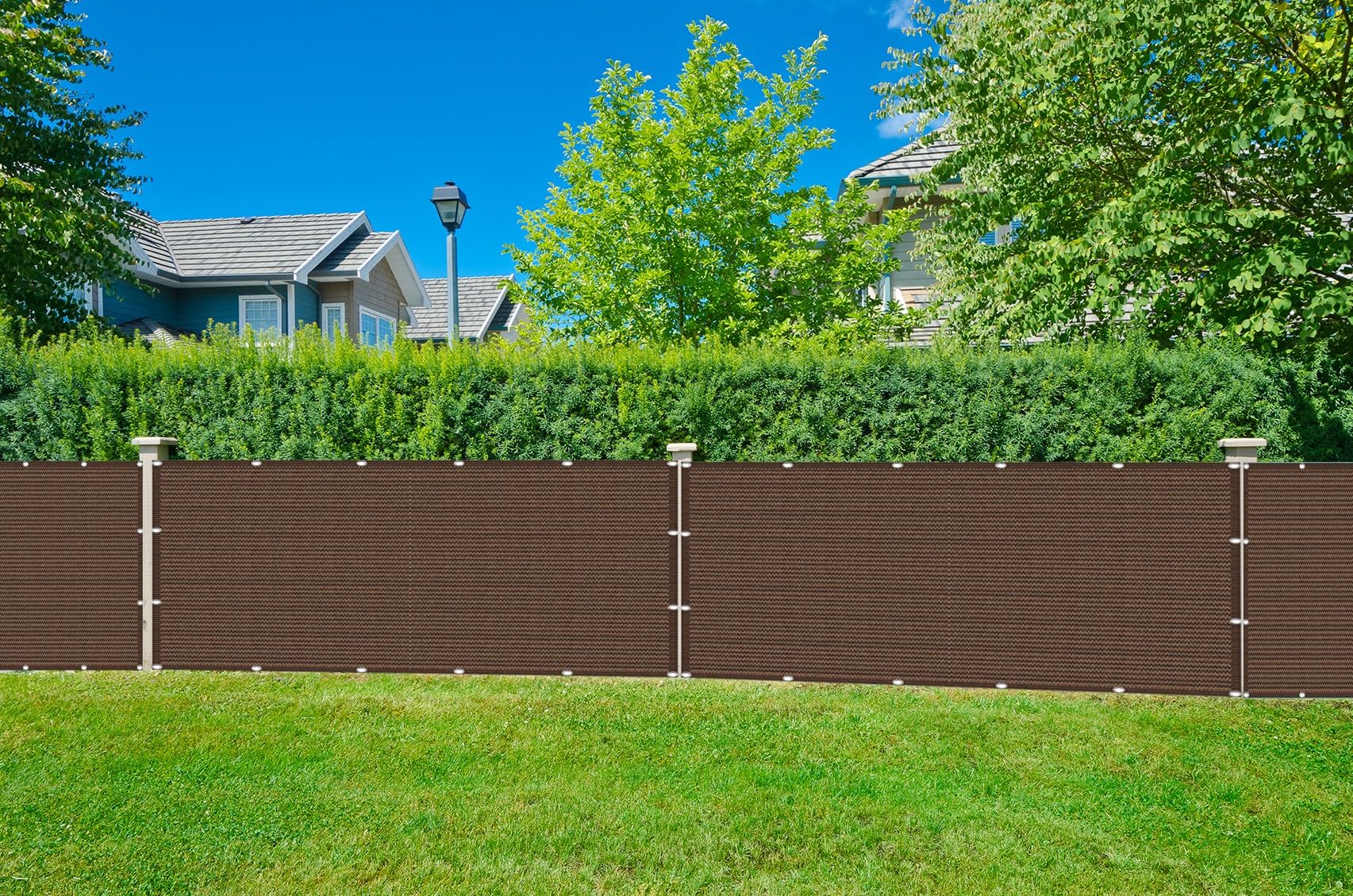 UV-Schutz-Sonnensegel, 50 x 80 cm, atmungsaktives Ripstop-Gewebe für Garten, Terrasse und Außenbereich, einfach zu installieren, wetterbeständig, braunes Vordach für Balkon