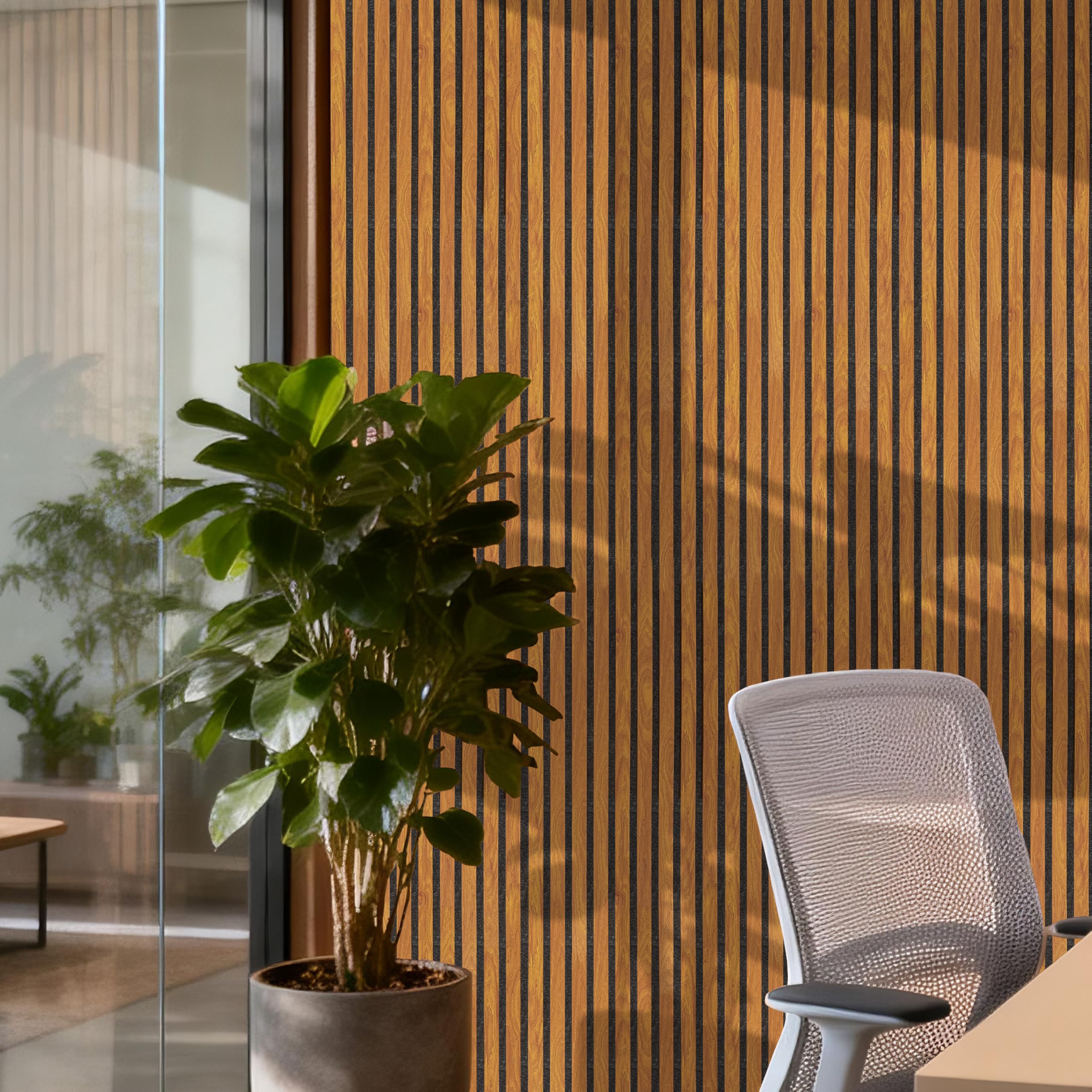 Amazon.com: Luxdecor Acoustic Wood Slat Wall Panels for Wall 2pack