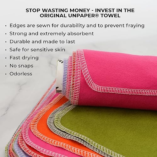 Miniatura 6 de Marley's Monsters Toallas de temporada sin papel, reutilizables, sin papel, algodón, sin árboles (rollo de 12 unidades) (Funky Christmas)