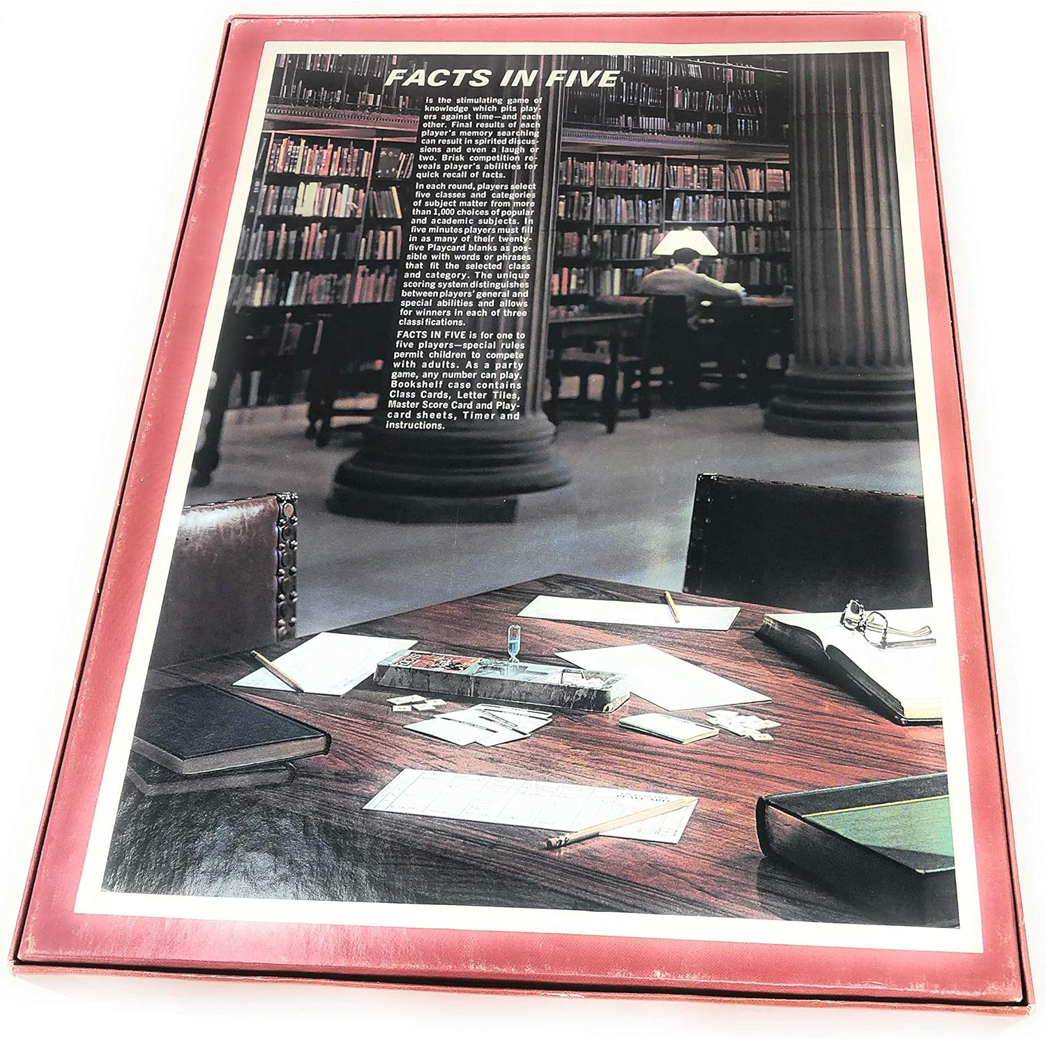 Facts in Five 1976 Avalon Hill Game the Game of Knowledge