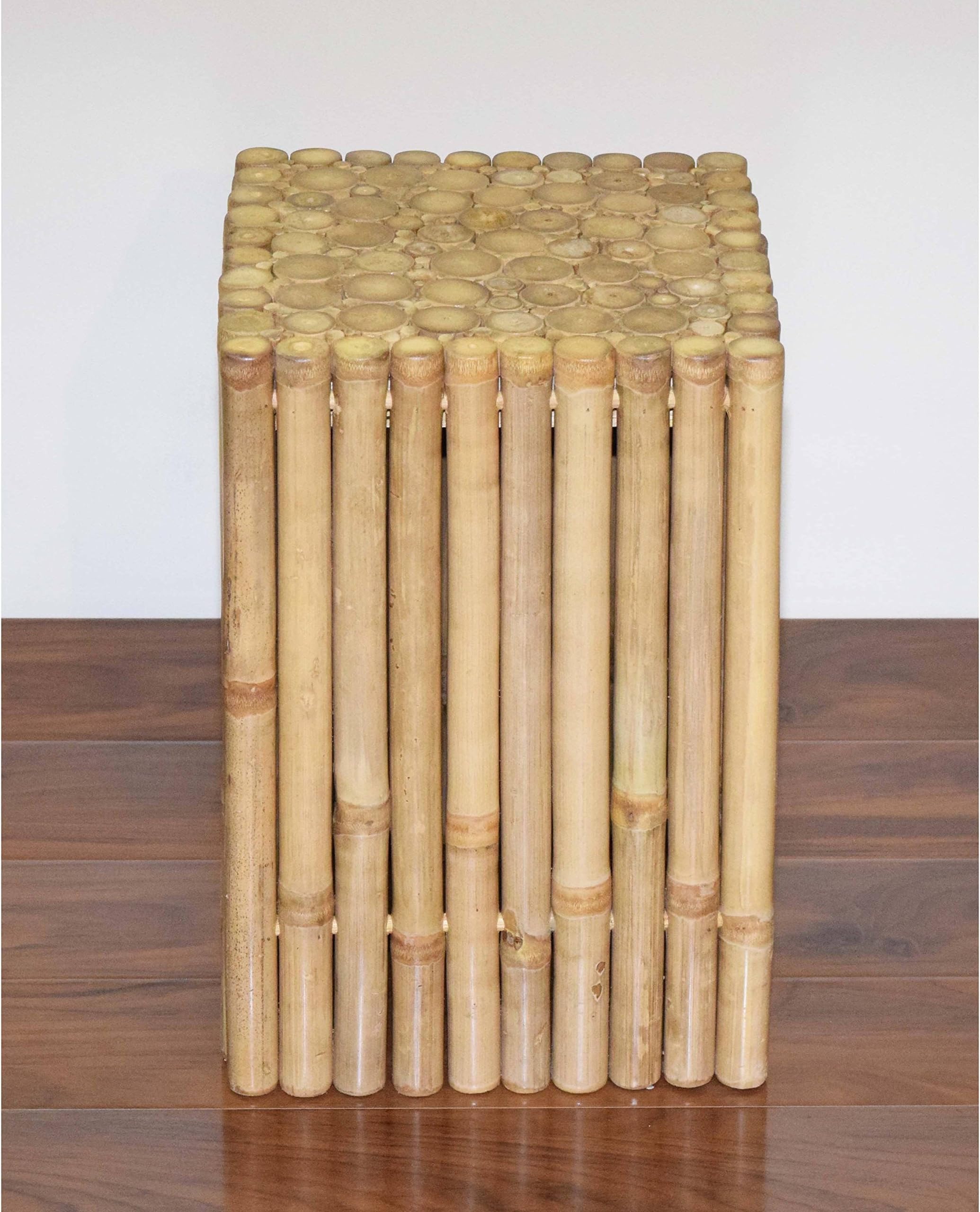 Bamboo Bamboo54 Rustic Square Stool/Side Table