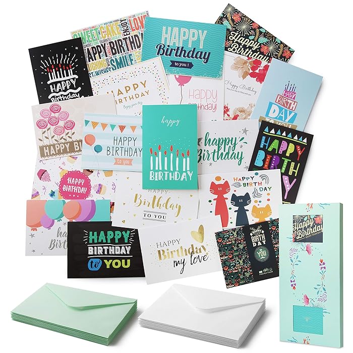 Buy Mr. Pen Birthday Cards, 20 Pack, Birthday Cards with Envelopes