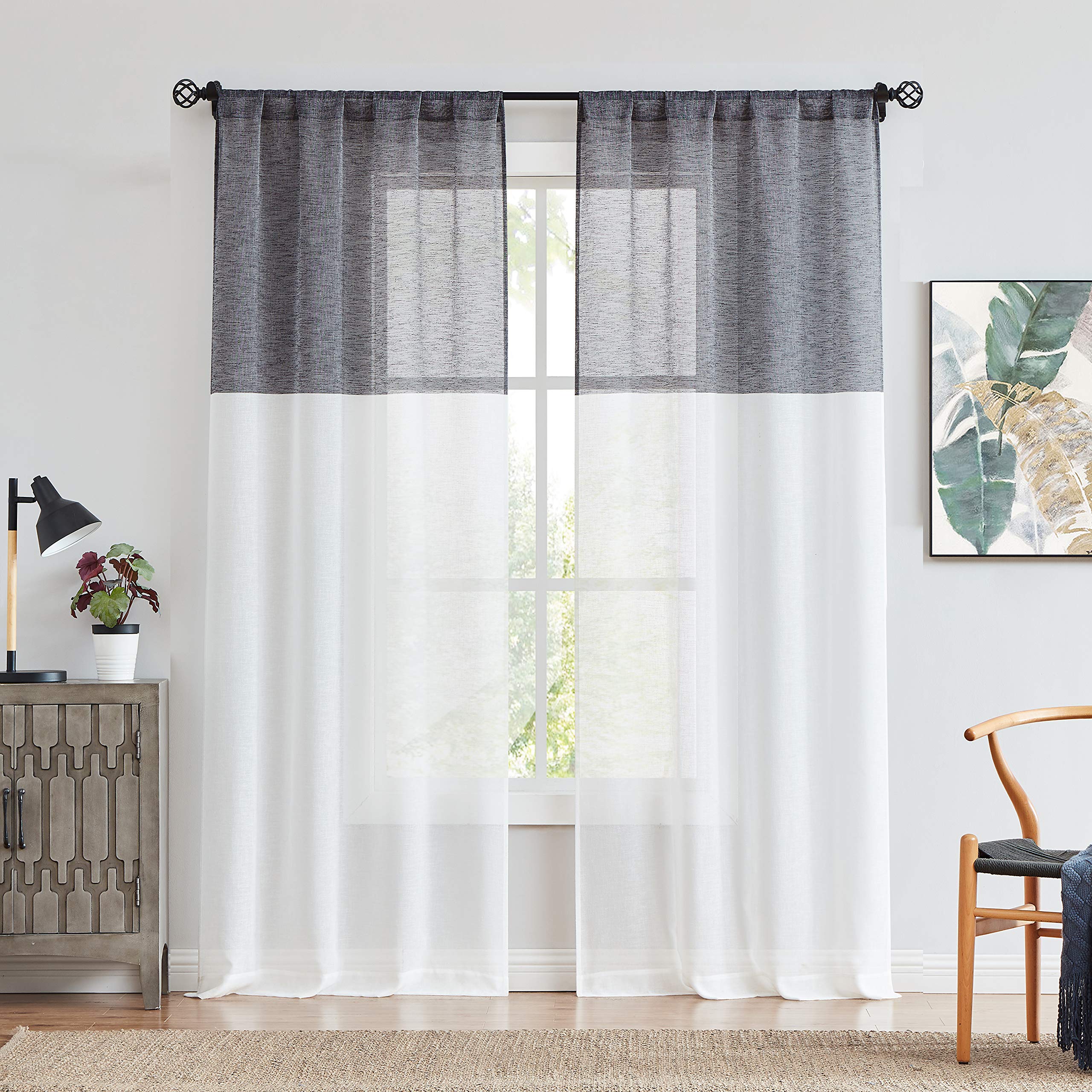 Rideau Central Park 540D noir isolant et occultant pour la chambre