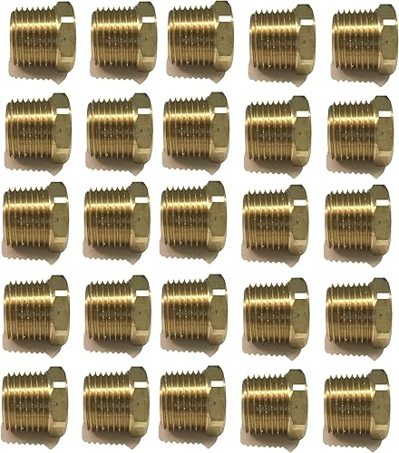 Miniatura 8 de Enchufe hexagonal con núcleo de latón macho de 12 pulgada NPT MNPT combustible, aire, agua, aceite, gas, WOG (cantidad 01)
