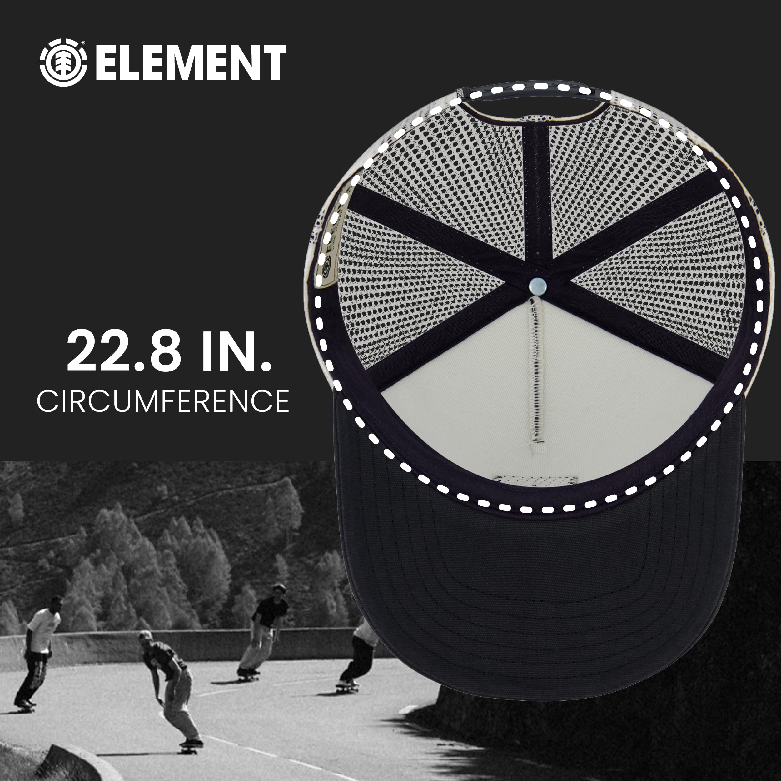 Element Element Trucker Hat, Adult Baseball Cap with Curved Brim - Casquette de Baseball - Mixte