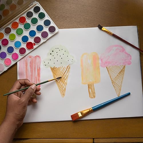 Miniatura 6 de Fredrix Creative Series - Bloc de lienzo para acuarela, 12 x 16 pulgadas, color blanco