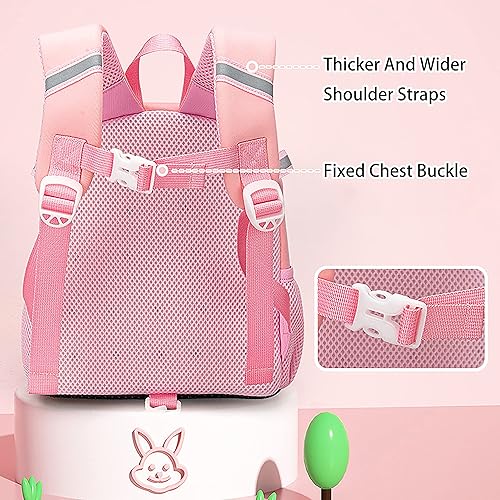 Miniatura 3 de Cute Bunny - Mochila y bolsa de hombro para niños, 2 piezas, ligera, antipérdida, mochila escolar pequeña, Mochila púrpura, Classic