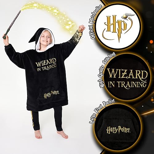 Miniatura 10 de Harry Potter Manta con capucha de gran tamaño para niños, regalos para niñas y niños