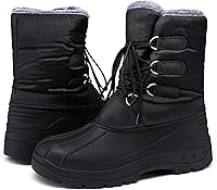 Vista 4 de Jousen Men's Winter Boots Lightweight Waterproof Snow Boots For Men Fur Warm Mens Boots
