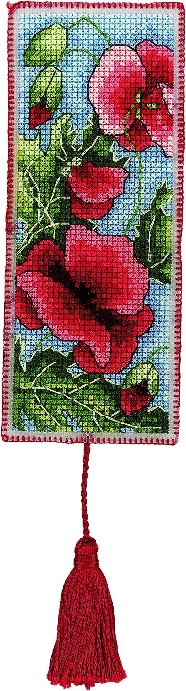 Royal Paris Poppies Bookmark Cross Stitch Kit