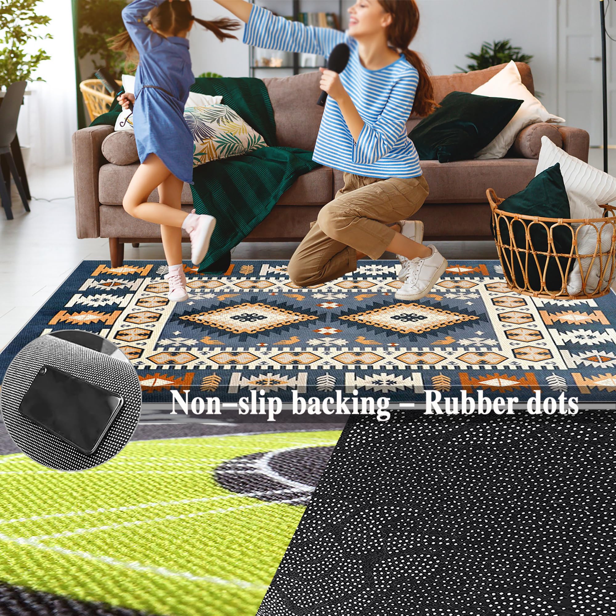 Tappeto Batteria Tappeto per Batteria Tappetino Insonorizzato Antiscivolo Batteria Elettronica Tappeto Drum Tappeto Professionale per Batteria e Strumenti a Percussione Drum Carpet 230 x 180 cm
