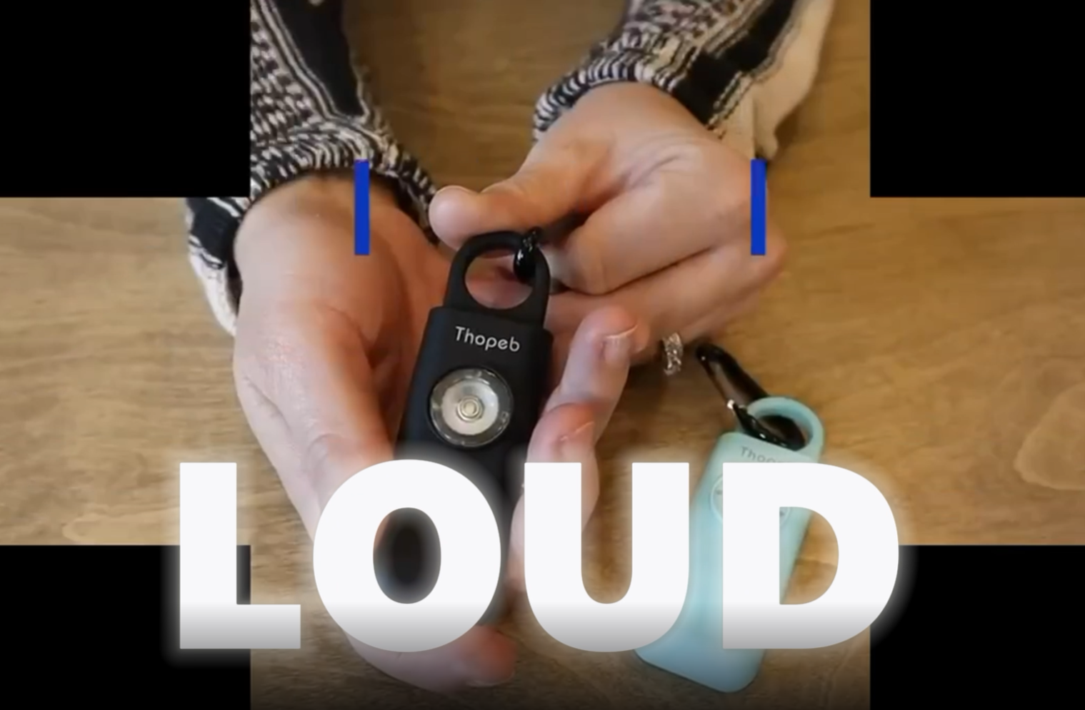 Thopeb Personal Safety Alarm - 130dB Loud Siren With LED Strobe Self Defense Keychain