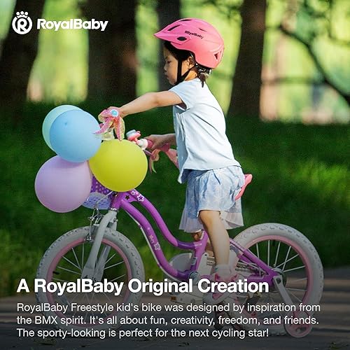 Miniatura 7 de RoyalBaby Stargirl - Bicicleta infantil para niñas de 12, 14, 16, 18, 20 pulgadas, con cesta para edades de 3 a 12 años