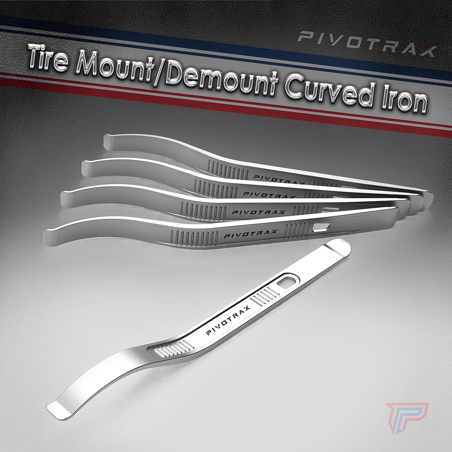 PIVOTRAX 15” Tire Mount | Demount Curved Iron Tire Lever | Wrench, Set of 2 : Automotive