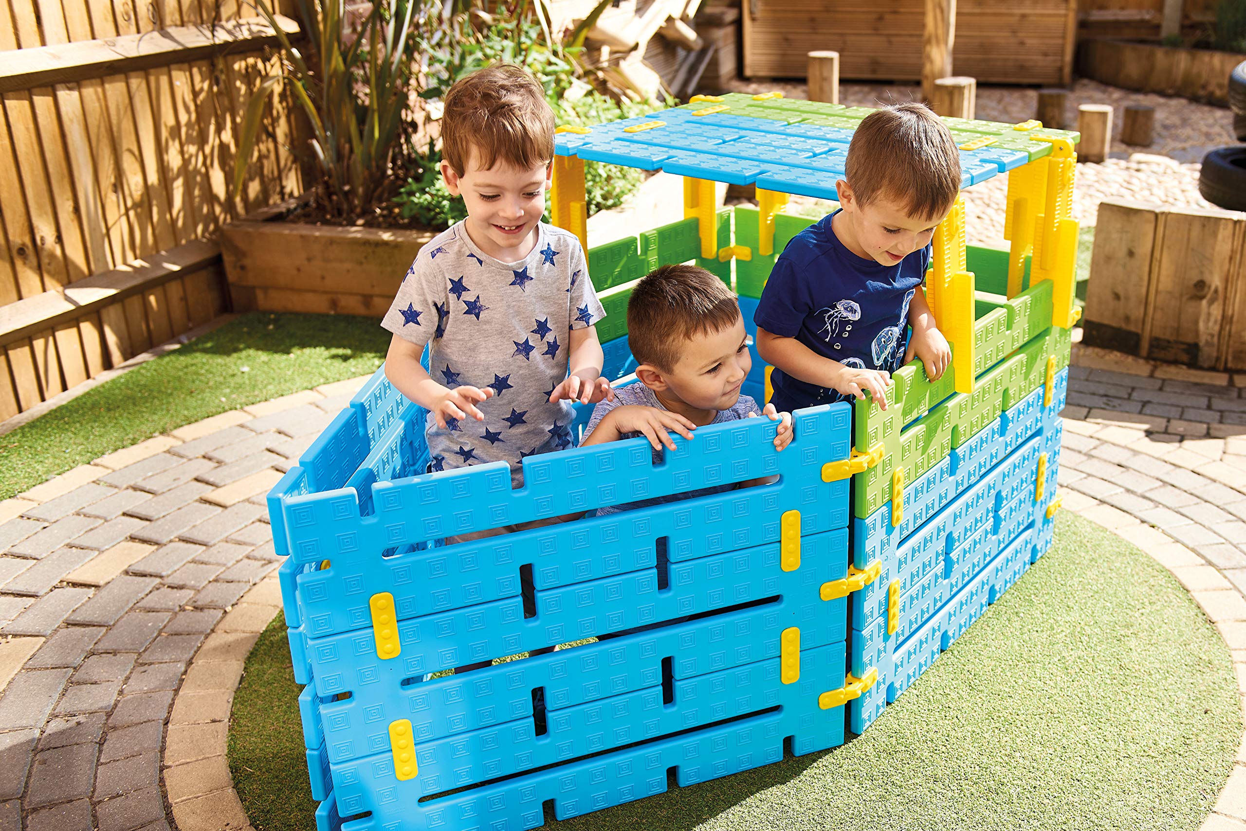 Constructa Den - Den Building Construction Kit STEM Early Years Educational Toy - 76 Pieces - 2 Years +