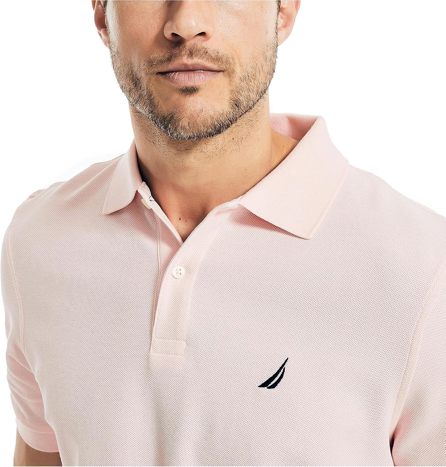Nautica Mens Sustainably Crafted Performance Deck Polo