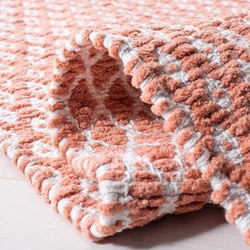 Miniatura 5 de Safavieh Boston - Colección BOS685A - alfombra de área de algodón hecha a mano color café Algodón Anaranjado