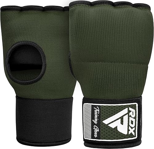 Vista 24 de RDX Guantes interiores de boxeo de gel para hombres y mujeres, correas de muñeca rápidas de 39.4 in de largo, puños acolchados elásticos debajo