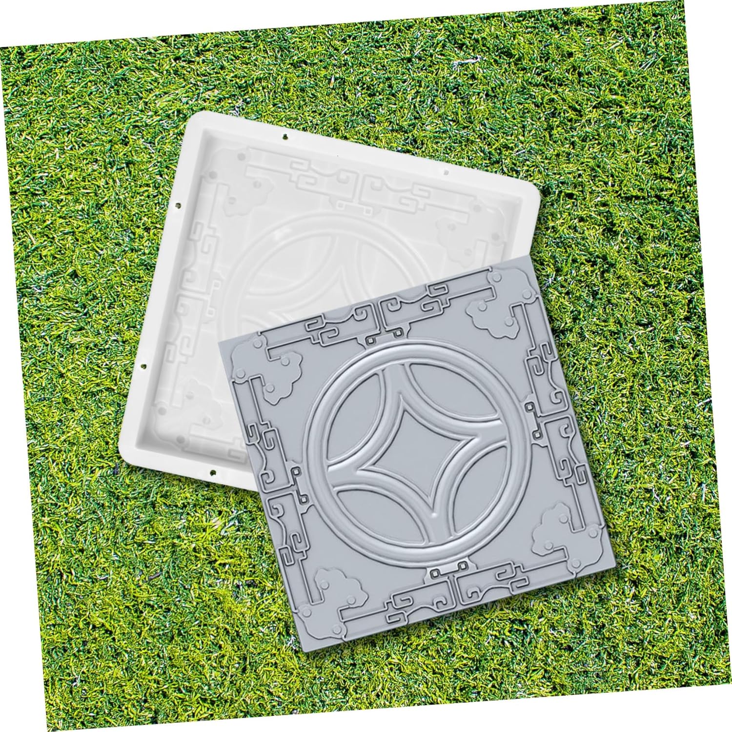 Plastic Stepping Stone Mold Easy to Use Path Brick Mould for Concrete Cement DIY