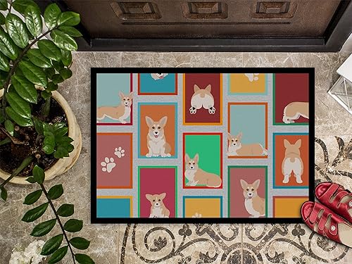 Vista 266 de Caroline's Treasures MLM1087MAT - Felpudo de perro de montaña bernés de 18 x 27 pulgadas, para interiores y exteriores, para entrada, Bernese