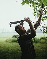 Vista 5 de Hooyman - Machete con construcción resistente, mango ergonómico antideslizante y funda para cinturón para jardinería, gestión de tierras, bushcraft