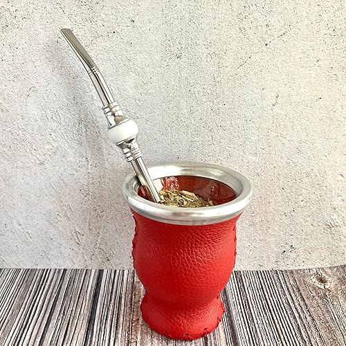 Miniatura 3 de Matear Bombilla de acero inoxidable para beber Yerba Mate  Pajita mate para adaptarse a calabaza mate mediana a grande  Elegante cuenta de resina y