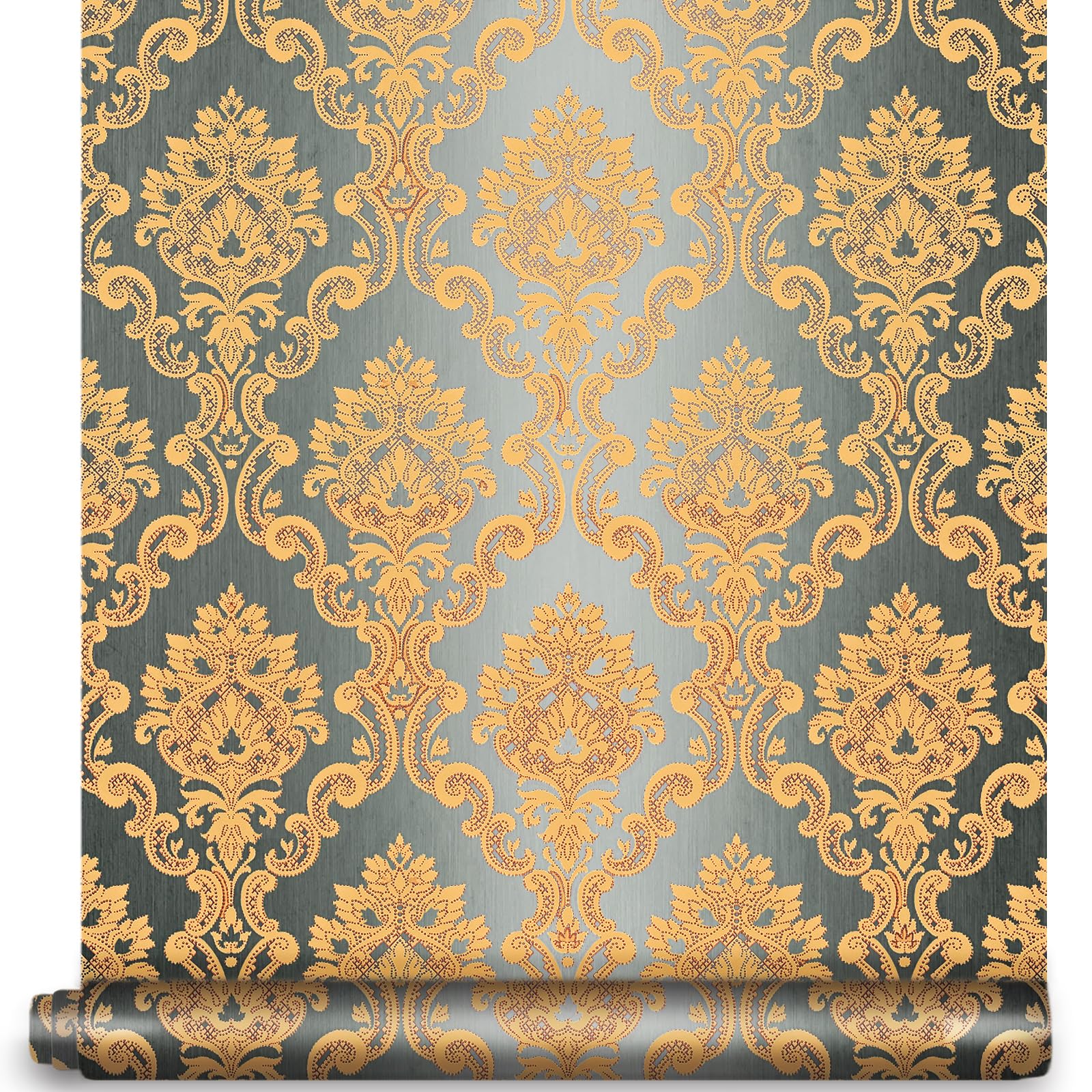 Papier peint damassé de luxe pour créer une décoration de la maison cocooning