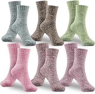 Chaussettes en Laine pour Femme/Hommes,Chaussette Femme Hiver Chaussette Hommes Vintage Chaud Chaussettes