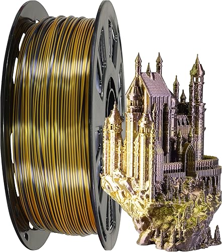 OEM MIKA3D 2 colores en 1 filamento 3D de ácido poliláctico brillante verde lima de 0.069 in, 2 colores en 1, material de impresión 3D dicromático