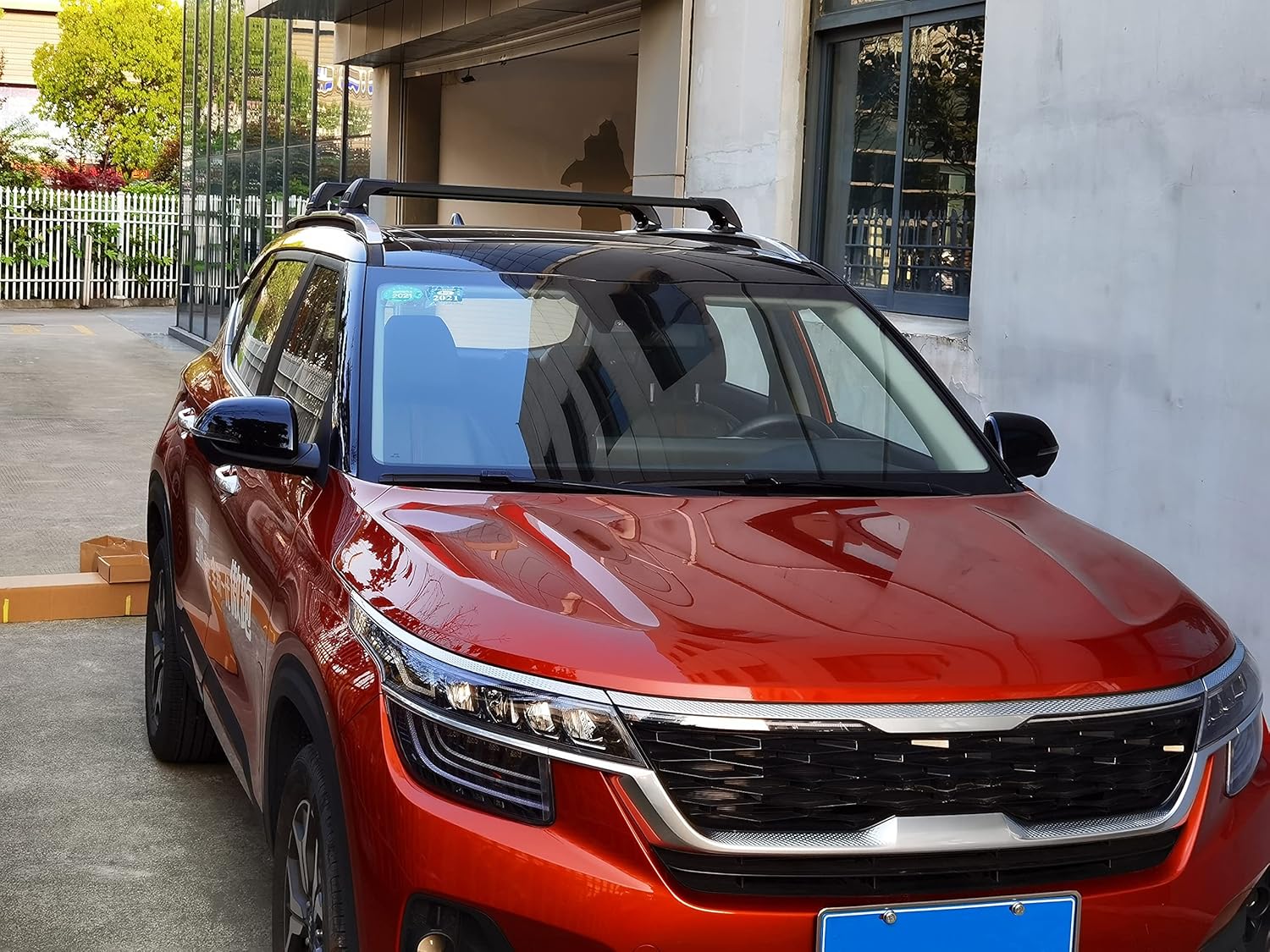 Buy EZREXPM Lockable Roof Rack Cross Bars Fit for Kia Seltos 2020 2021