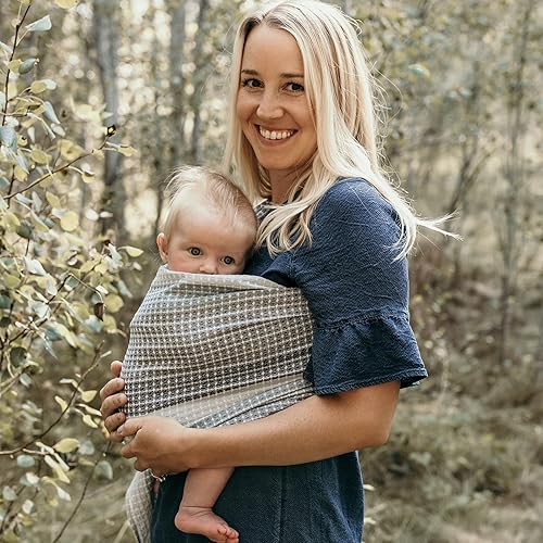 Miniatura 3 de Hip Baby Wrap Portabebés Ring Sling para bebés y niños pequeños, 100% algodón suave, portabebés para bebés de 8 a 35 libras, regalos perfectos para