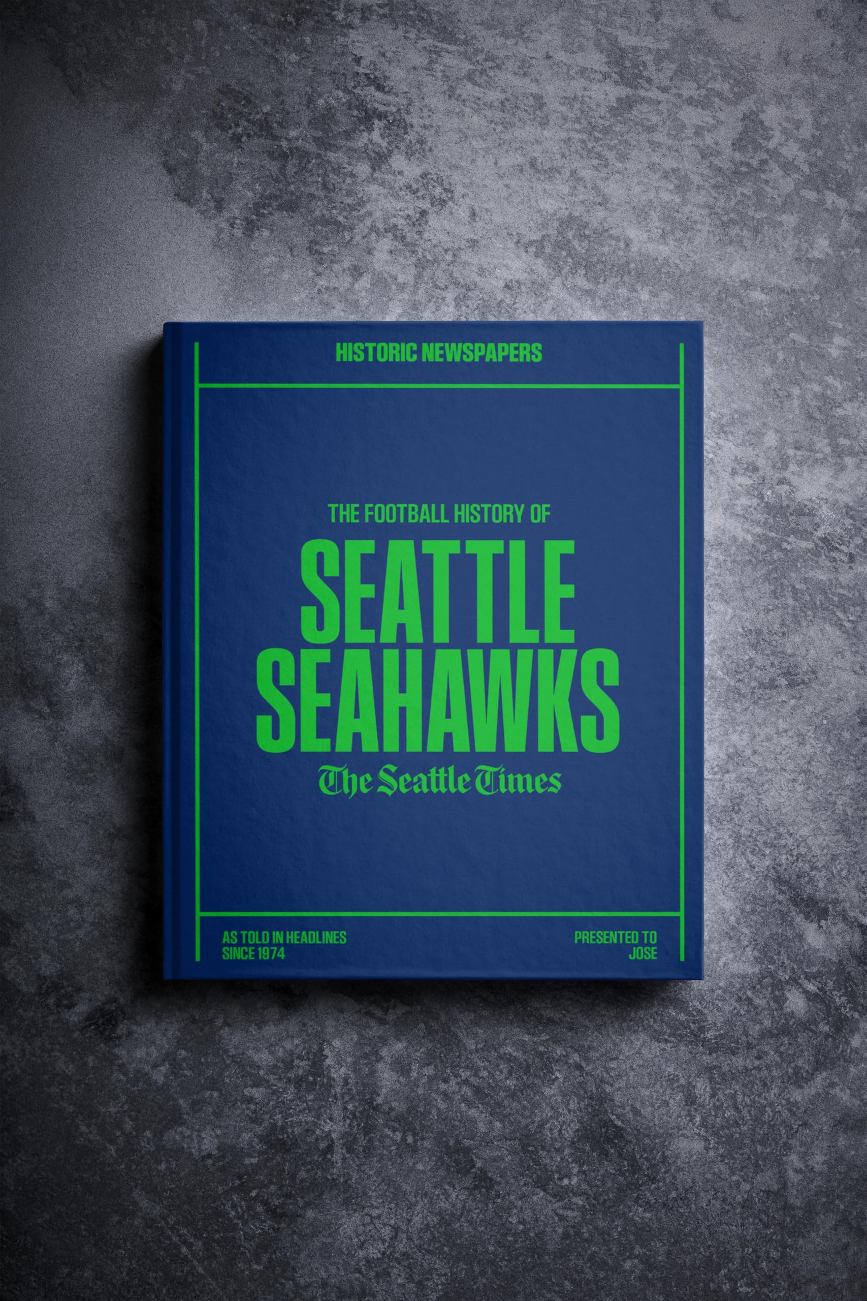 Signature Gifts Personalized Football History Book