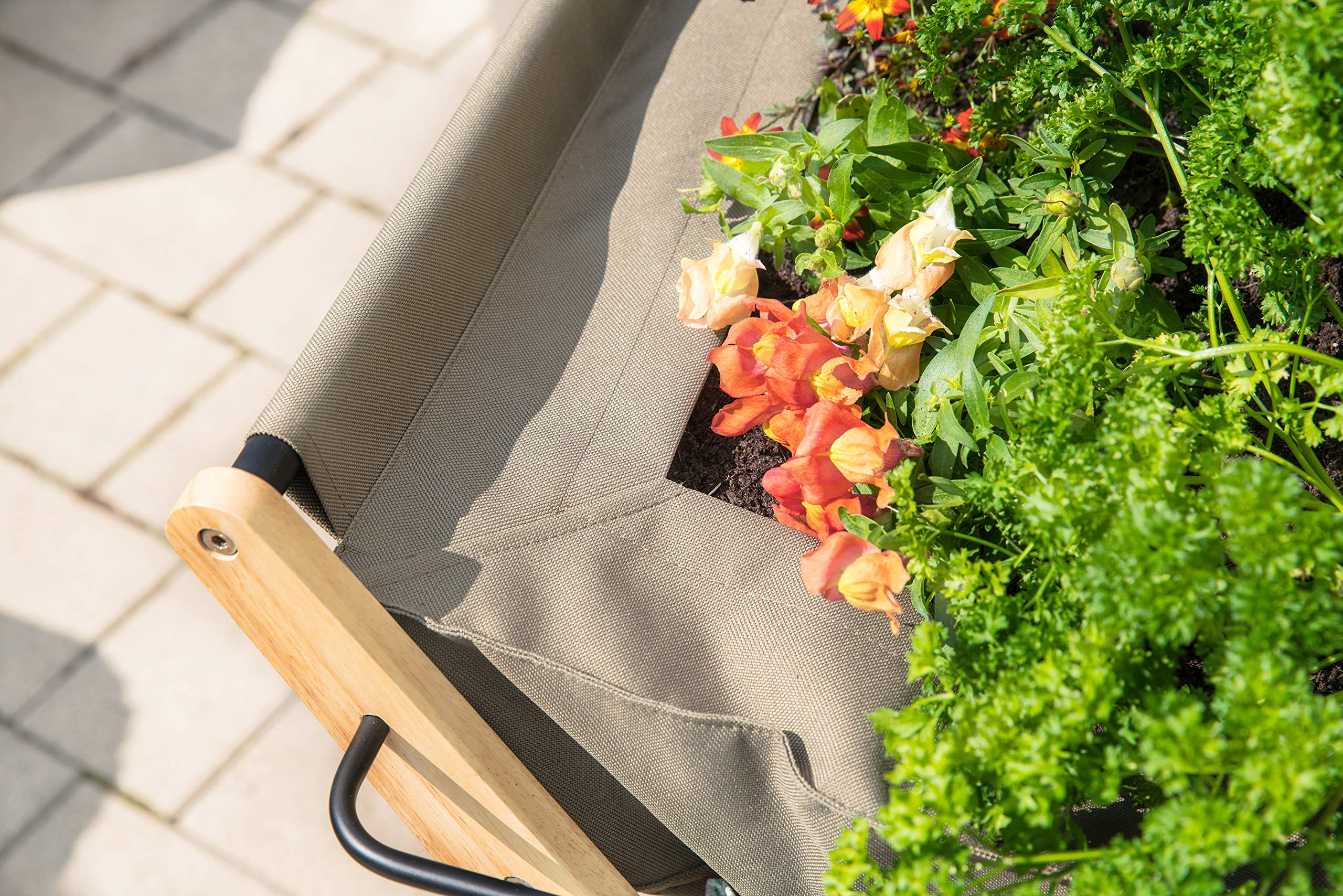 Hochbeet Grow für ganze Säcke mit Erde - Gemüsebeet Kräuterbeet - Beet für Terrasse Balkon & Garten