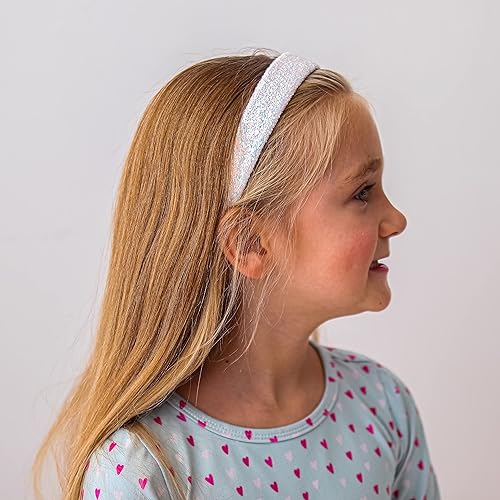 Miniatura 4 de FROG SAC Diademas con purpurina para niñas, diadema ancha brillante para accesorios para el cabello de niñas pequeñas, lindas bandas brillantes para