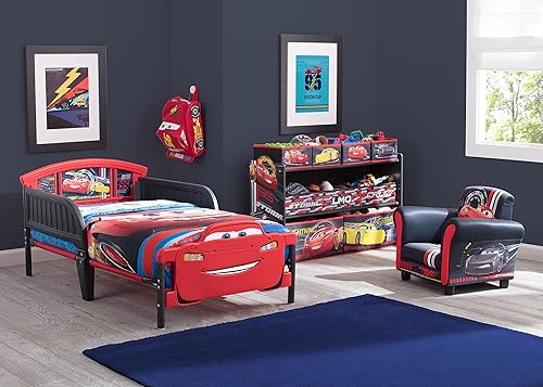 Miniatura 9 de Delta Children - Cama infantil con estribo 3D, Disney/Pixar Cars 3 + Delta Children Twinkle Galaxy Colchón infantil de doble cara con núcleo