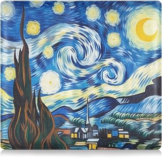 Van Gogh Car Registration and Insurance Holder Durable Leather Vehicle Glove Box Car Organizer for Documents,Driver License,ID Card