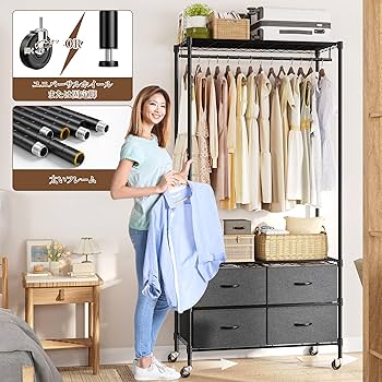 頑丈ハンガーラック 棚付き ダブル 幅90 【耐荷重120kg】REK-4022 頑丈ハンガーラック 棚付き ダブル 幅90 【耐荷重120kg】REK