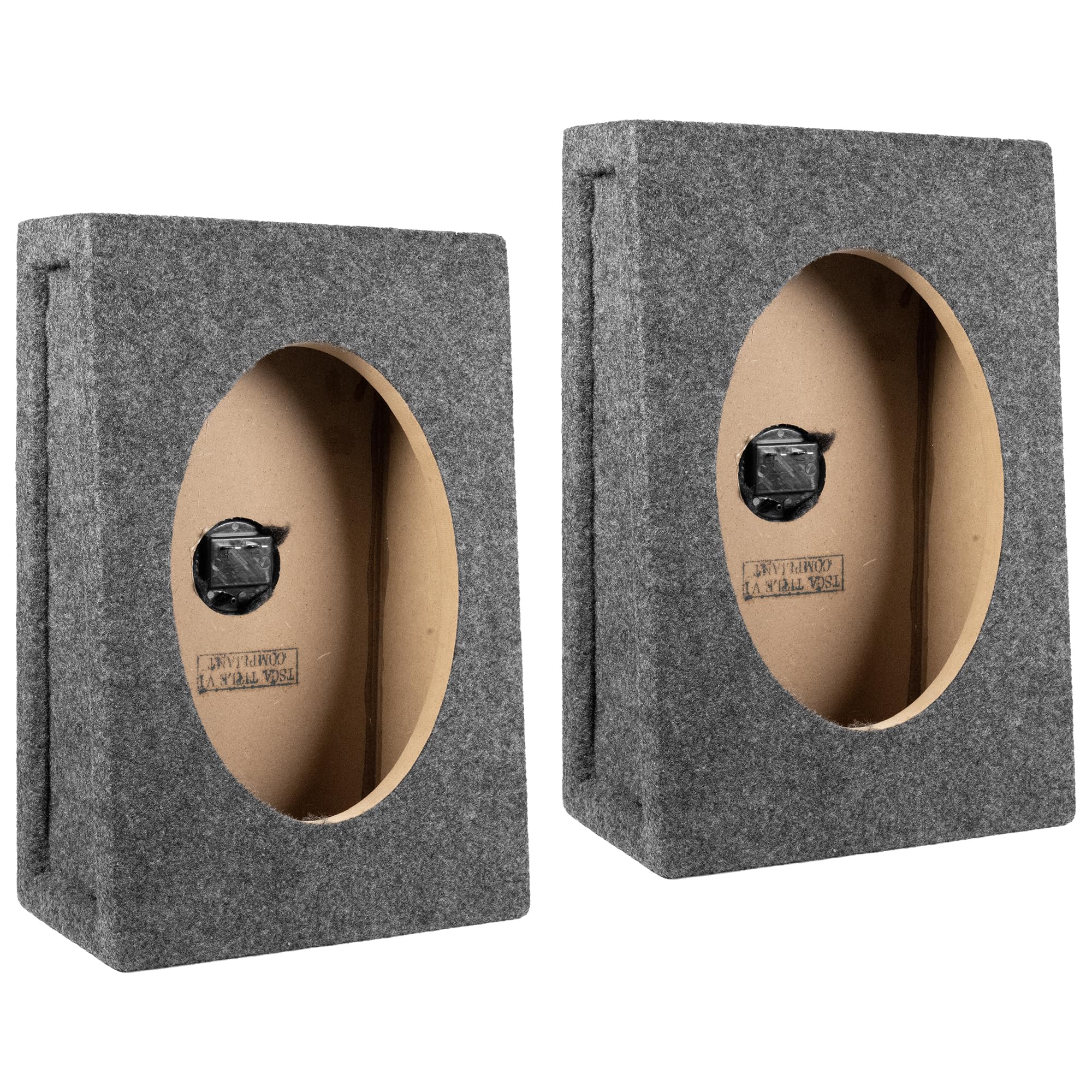 Amazon.com: Q Power 2-Pack 6x9 Inch Vertical Angled Speaker Box