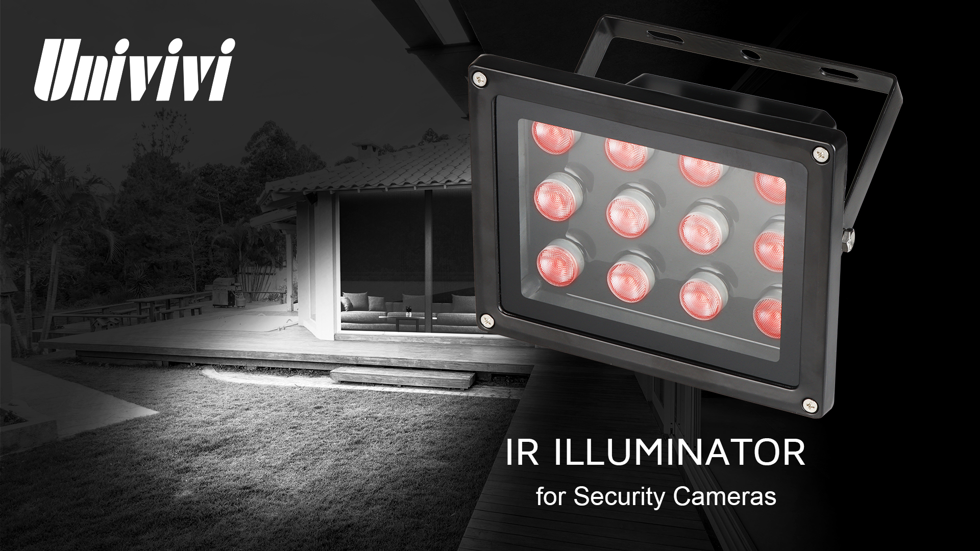Ir Illuminators Univivi Infrared Flood Light 90 Degree