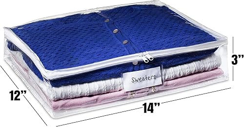 Miniatura 7 de Masirs Bolsa de almacenamiento transparente debajo de la cama, material de vinilo duradero para proteger tu contenido del polvo, la suciedad y la