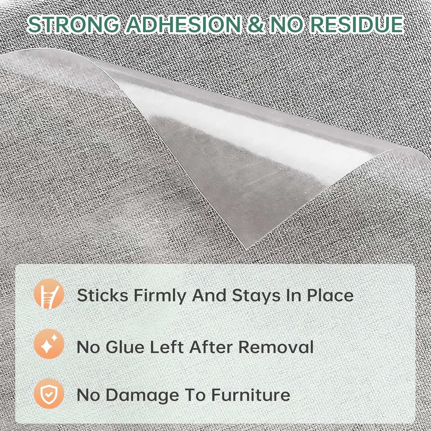 review Anti Cat Scratch Furniture Protector, Couch Protector from Cat Claws Clear Cat Couch Protector Self-Adhesive Single Side Couch Protector for Cats (12 Pack+50 Twist Pins)