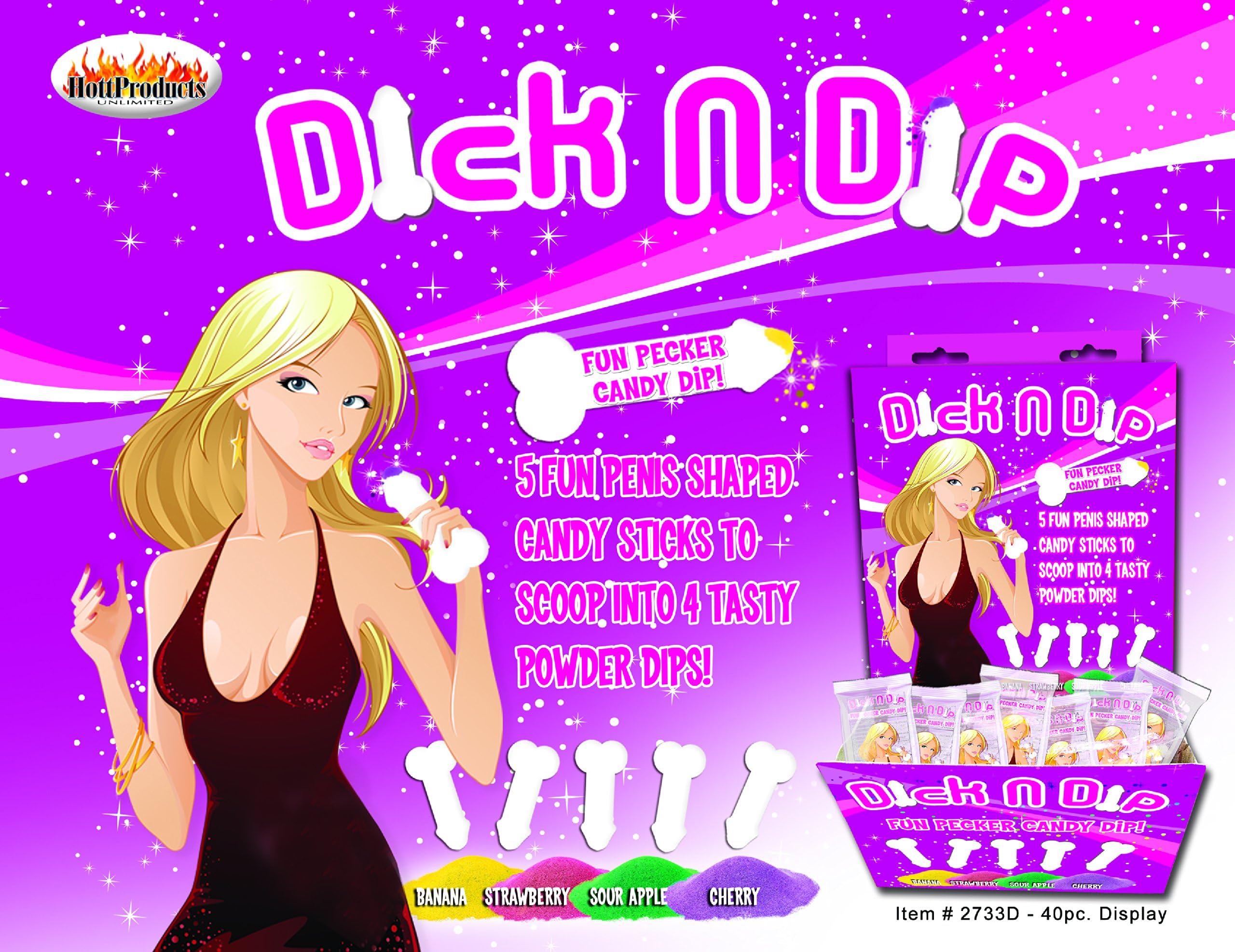 Dick N Dip Pecker Candy Fun Dip Each