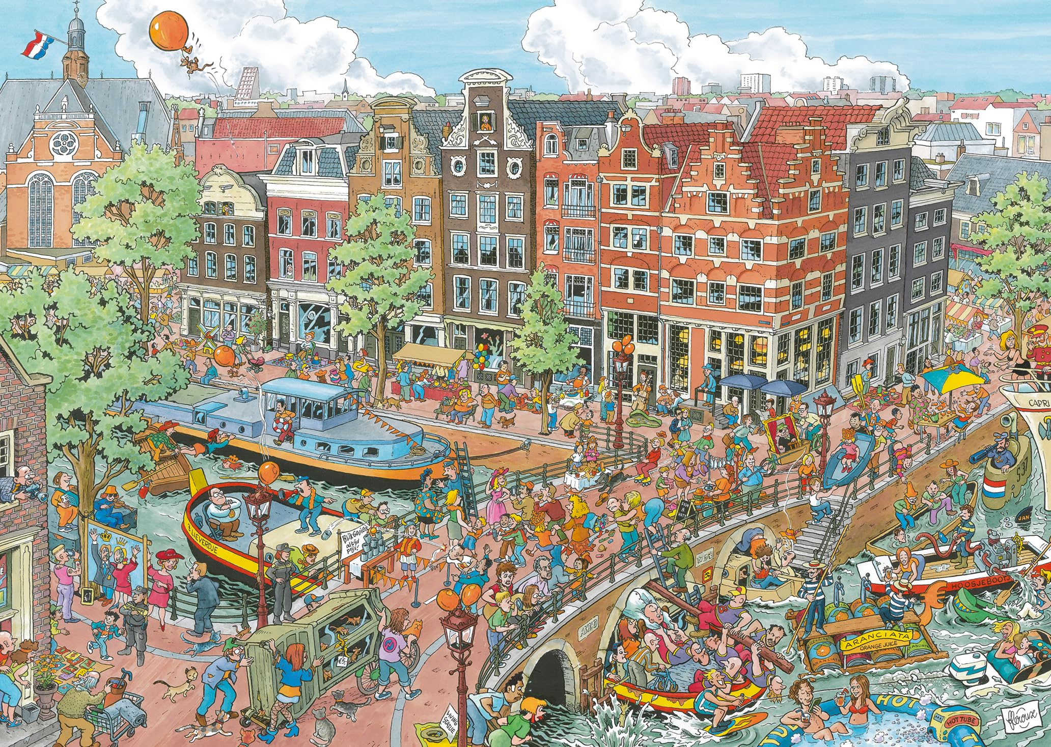 Puzzle Ravensburger 1000 Pezzi 'Amsterdam' - Per Adulti E Ragazzi Da 14 Anni