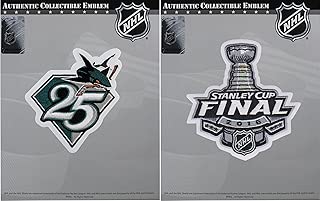 NHL San Jose Sharks 25th Anniversary Season & 2016 Stanley Cup Final Patch Combo - coolthings.us